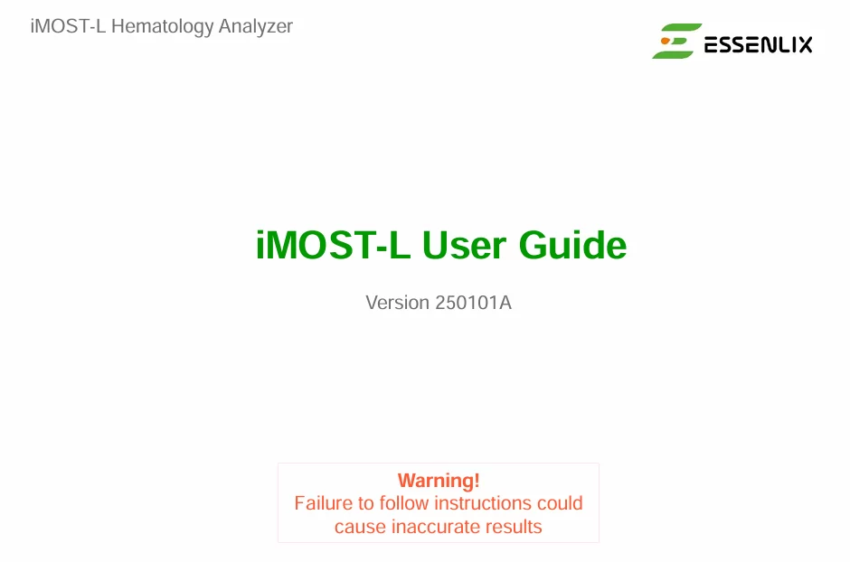 iMOST-L User Guide Version 250101A